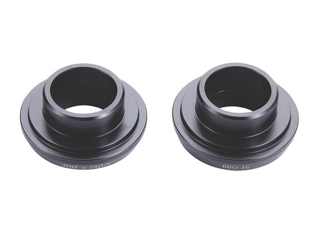BBB BottomAdapt BBO-16 ROAD Adapter Sort, alu, reduserer BB30/PF30 til Ø24mm 